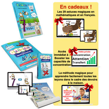 Le coffret tables de multiplication